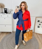 Рубашка комбинированная  VIA-242A18