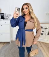 Рубашка комбинированная  VIA-242A18