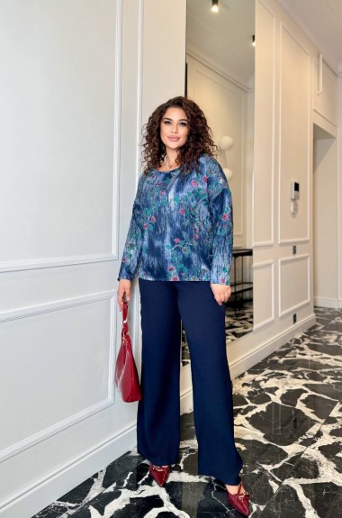 Костюм брюки и блузка VIA-236A12