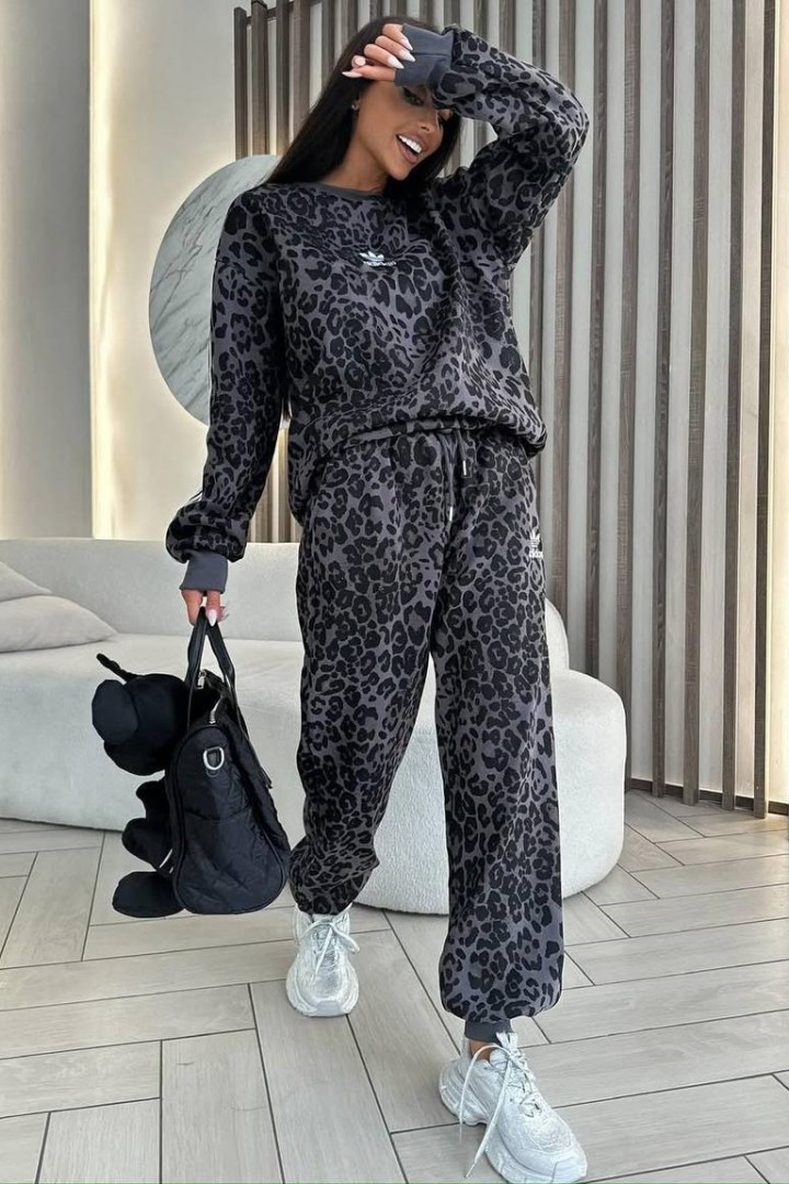 Леопардовый спортивный костюм  SAO-268A950