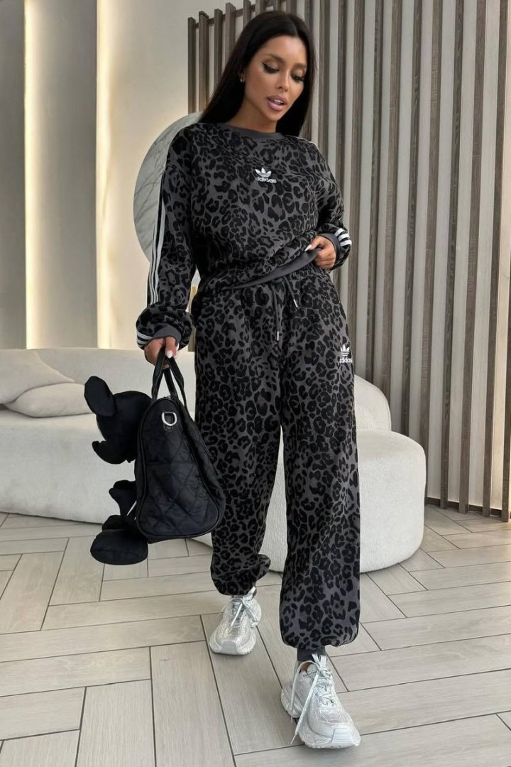 Леопардовый спортивный костюм  SAO-268A950