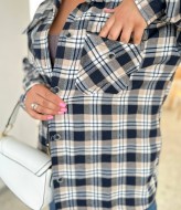 Клетчатая женская рубашка VK-043A400