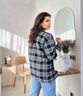 Клетчатая женская рубашка VK-043A400