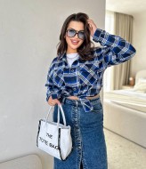 Клетчатая женская рубашка VK-043A400