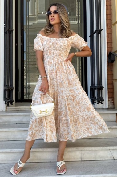 Сукня з відкритими плечима IMMA-352A499 Сукня з відкритими плечима IMMA-352A499