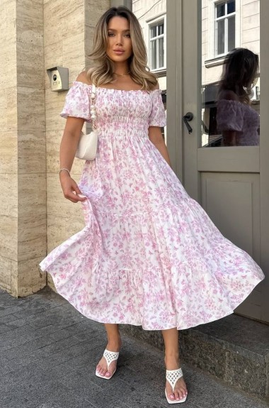 Сукня з відкритими плечима IMMA-352A499 Сукня з відкритими плечима IMMA-352A499