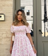 Платье с открытыми плечами летнее IMMA-352A499