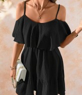 Сукня з воланом на грудях IMMA-350A560 Сукня з воланом на грудях IMMA-350A560