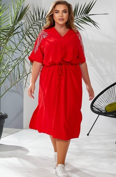 Платье с кулиской на талии MOV-167A480