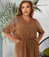 Платье с кулиской на талии MOV-167A480