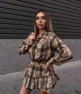 Костюм в клетку женский с юбкой  VM-10519A500