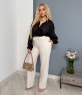 Брюки на резинке женские  PRA-1363A450