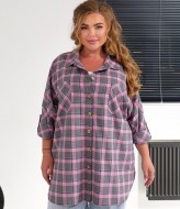 Женская клетчатая рубашка NU-1462A19