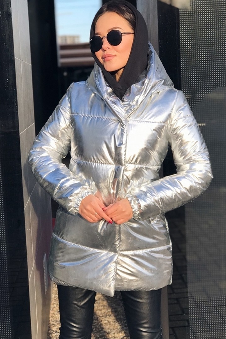 Куртка срібляста жіноча EP-5051A435