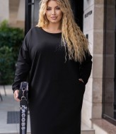 Трикотажное платье свободного кроя SMO-1296A13