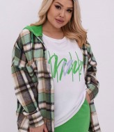 Спортивный костюм с рубашкой в клетку VIA-202A35