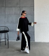 Вязаный брючный костюм AMU-1030A1050