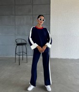 Вязаный брючный костюм AMU-1030A1050 Вязаный брючный костюм AMU-1030A1050