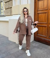 Вельветовый костюм с рубашкой  VIA-295A650 Вельветовый костюм с рубашкой  VIA-295A650