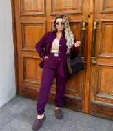 Вельветовый костюм с рубашкой  VIA-295A650 Вельветовый костюм с рубашкой  VIA-295A650