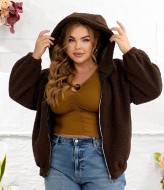 Жіноча куртка Тедді з капюшоном YS-2194A680B750