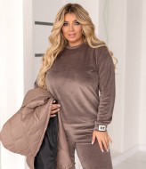 Костюм с жилеткой женский теплый  LZ-M1208A1250