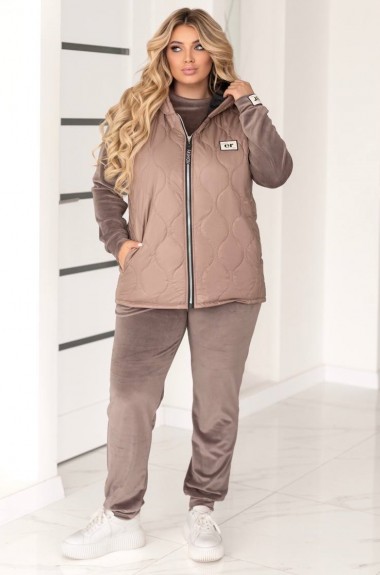 Костюм с жилеткой женский теплый LZ-M1208A1250 Костюм с жилеткой женский теплый LZ-M1208A1250