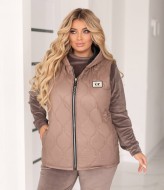 Костюм с жилеткой женский теплый  LZ-M1208A1250