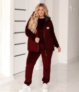 Костюм с жилеткой женский теплый  LZ-M1208A1250