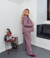 Жіночий вовняний костюм бомбер і штани AD-7855.1A380