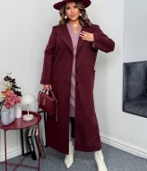 Женское длинное кашемировое пальто  AD-7858.1A550