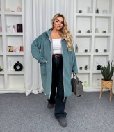 Демісезонне пальто на блискавці AD-7857.1A550