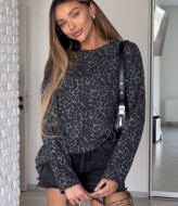 Леопардовый лонгслив  ATE-056A520