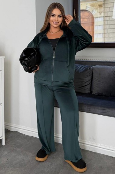 Жіночий велюровий костюм двійка COR-0015A680 Жіночий велюровий костюм двійка COR-0015A680