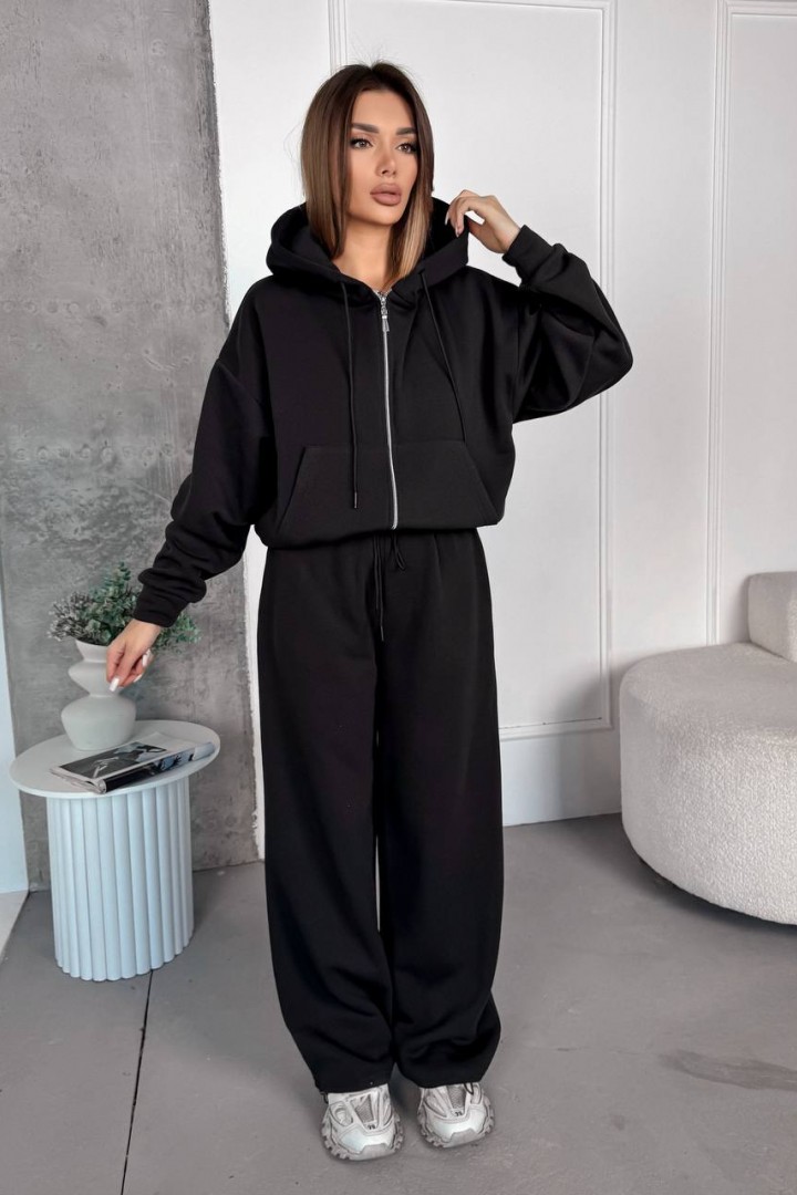 Теплый спортивный костюм женский на флисе VM-10523A550