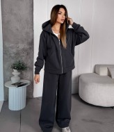 Теплый спортивный костюм женский на флисе VM-10523A550
