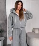 Теплый спортивный костюм женский на флисе VM-10523A550
