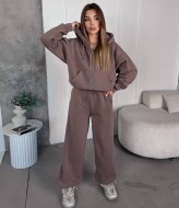 Теплый спортивный костюм женский на флисе VM-10523A550