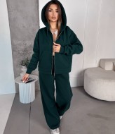 Теплый спортивный костюм женский на флисе VM-10523A550