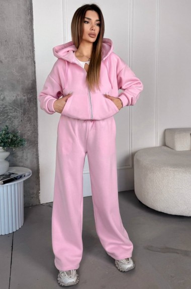 Теплый спортивный костюм женский на флисе VM-10523A550