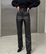 Шкіряні штани на флісі DMP-R667A280B320