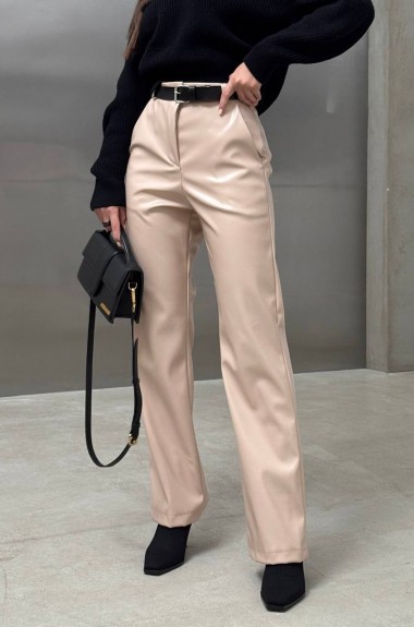 Шкіряні штани на флісі DMP-R667A340