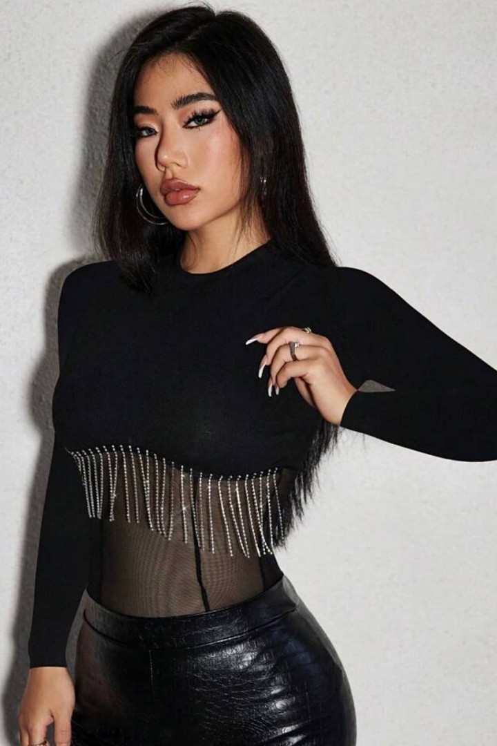 Елегантне боді з довгим рукавом LSA-760A350