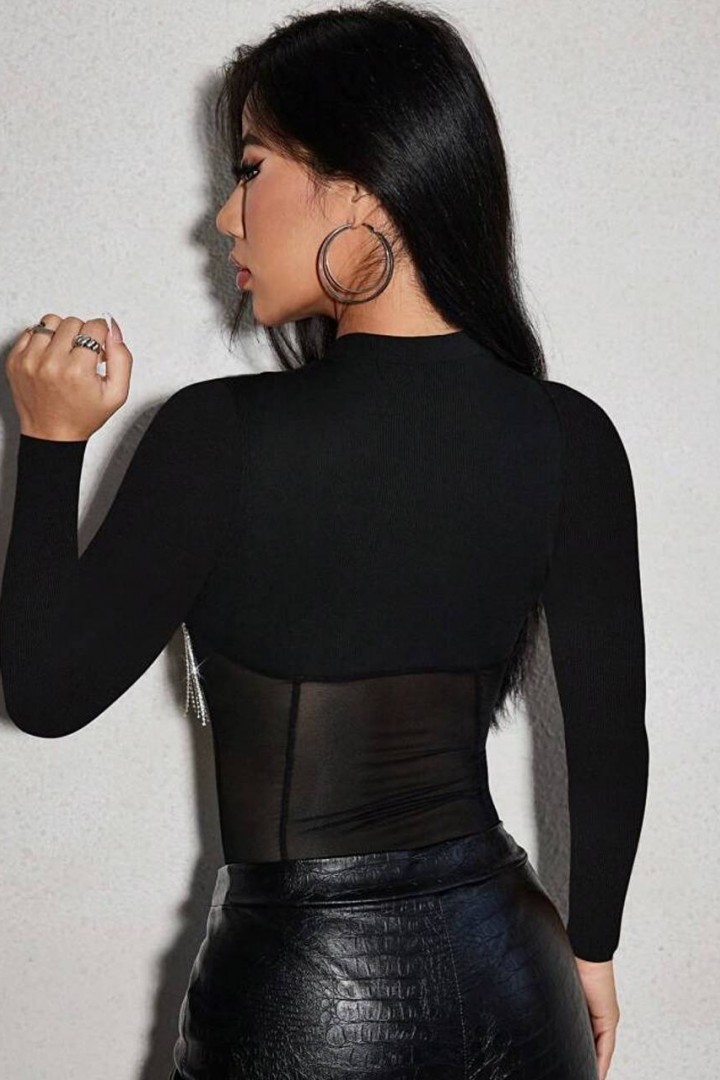 Елегантне боді з довгим рукавом LSA-760A350