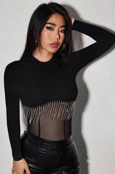 Элегантное боди с длинным рукавом LSA-760A350 Элегантное боди с длинным рукавом LSA-760A350