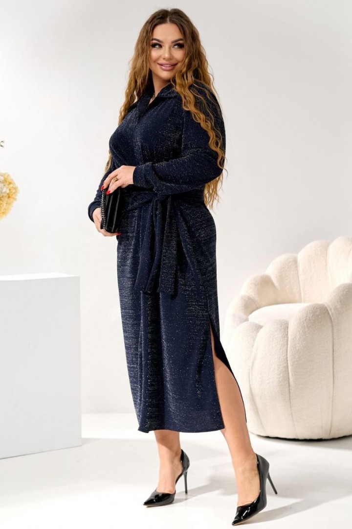 Платье с оригинально вшитым поясом TAS-731.1A760