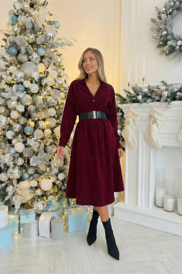 Женское вельветовое платье TS-381.3A520