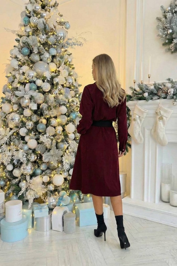 Женское вельветовое платье TS-381.3A520