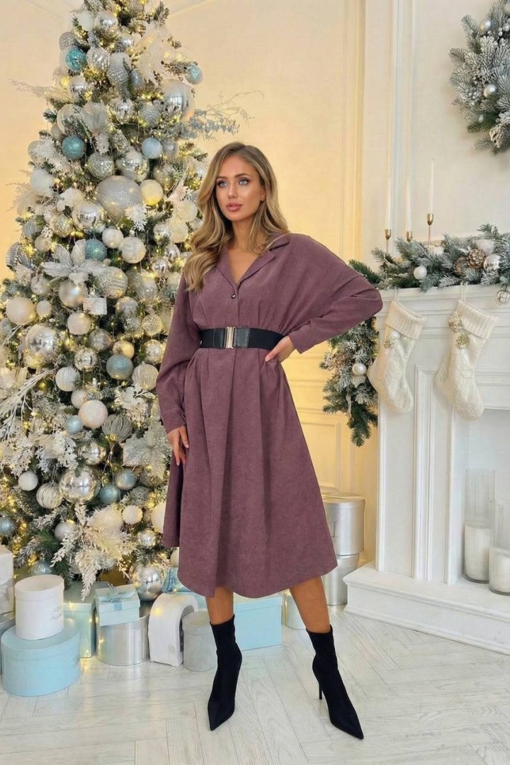 Женское вельветовое платье TS-381.3A520