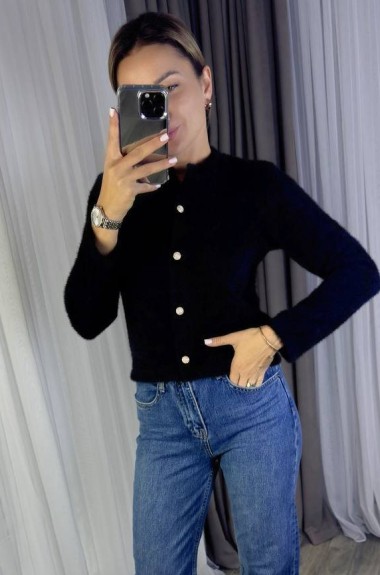 Ангоровая короткая кофта KG-182A420